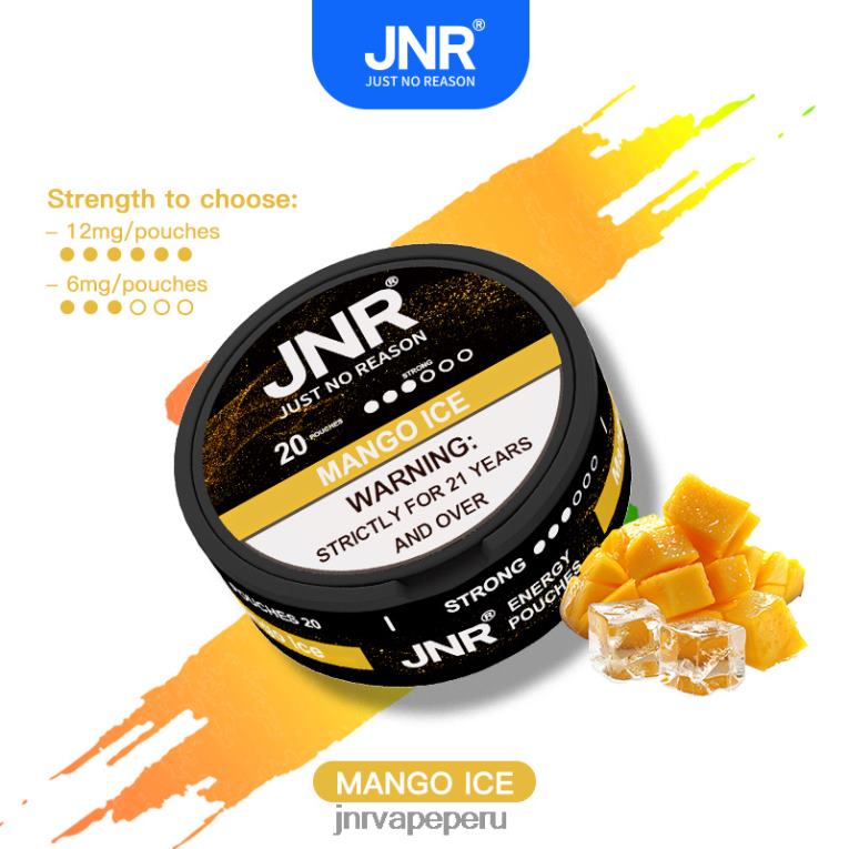 JNR Vape Review - bolsas de energía jnr hielo de mango S6JHJ100