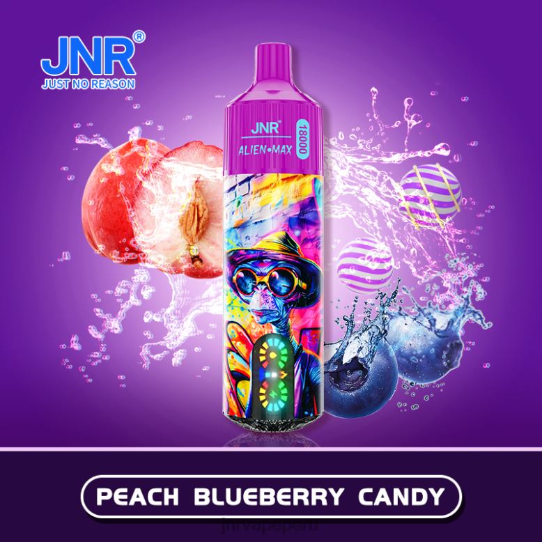 JNR Vape Nicotine - caramelo de durazno y arándanos JNR ALIEN máximo V820238