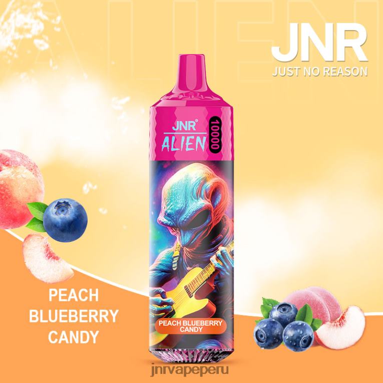 JNR Vape Review - extraterrestre junior caramelo de durazno y arándanos S6JHJ150
