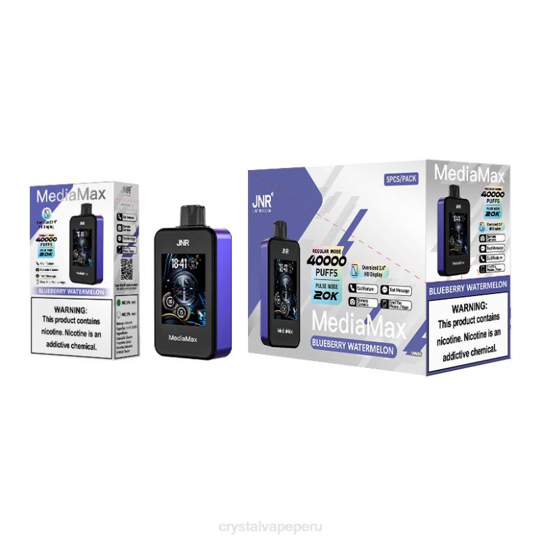 JNR MediaMax bocanada de 40k 888B12 sandía de arándanos JNR vape peru