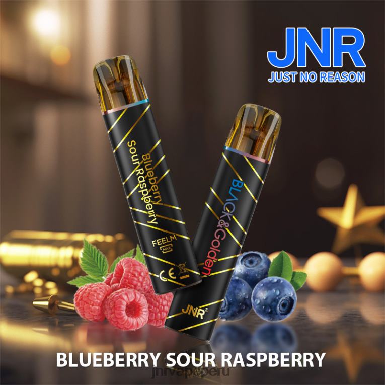 JNR Vape Flavours - jnr negro y dorado arándano frambuesa agria S6JHJ274
