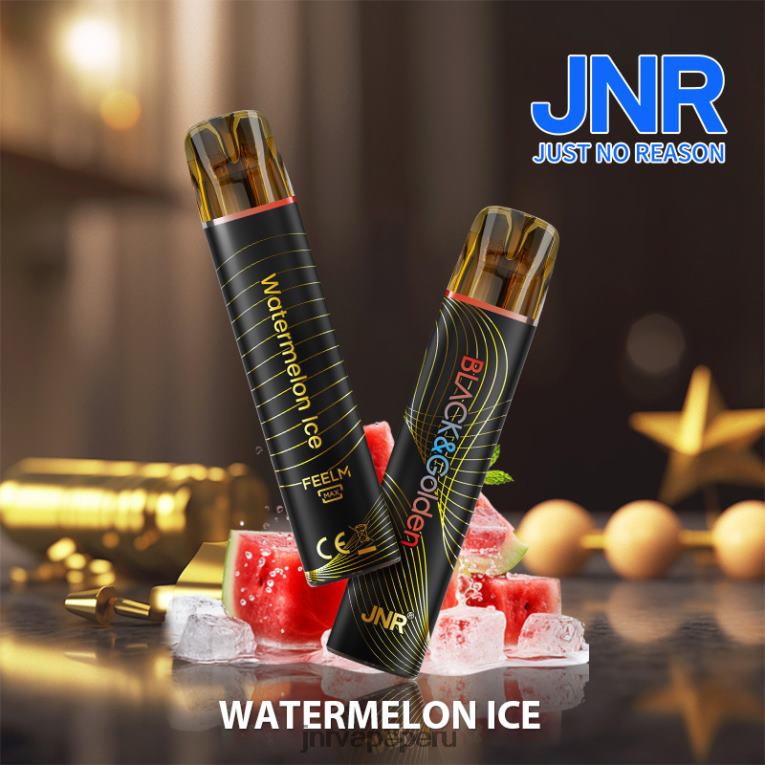 JNR Vape Nicotine - jnr negro y dorado hielo de sandia S6JHJ288