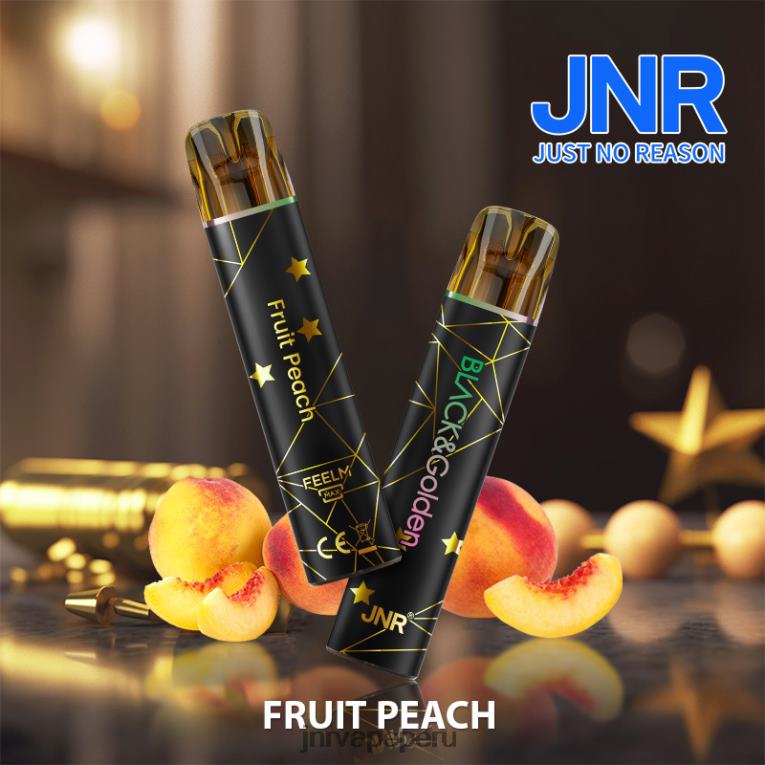JNR Vape Pods - jnr negro y dorado durazno de fruta S6JHJ275