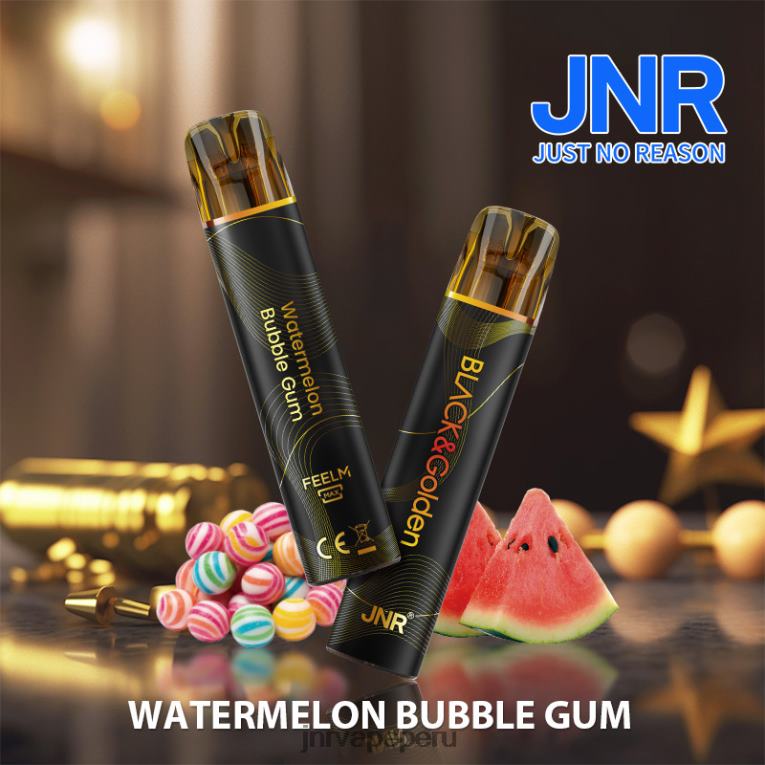 JNR Vape - jnr negro y dorado chicle de sandía S6JHJ287