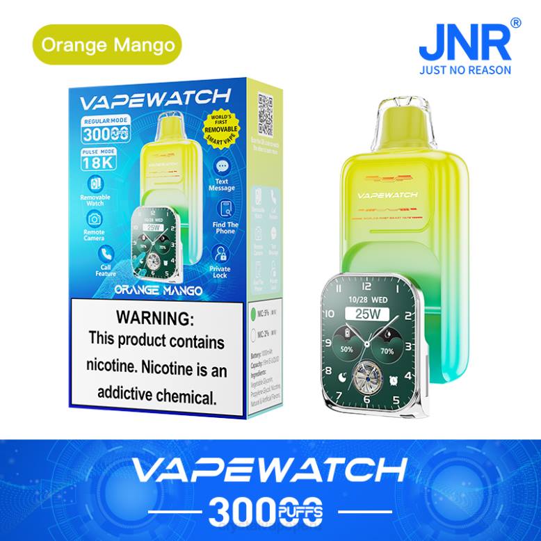JNR reloj vapeador 888B2 mango naranja JNR vape peru