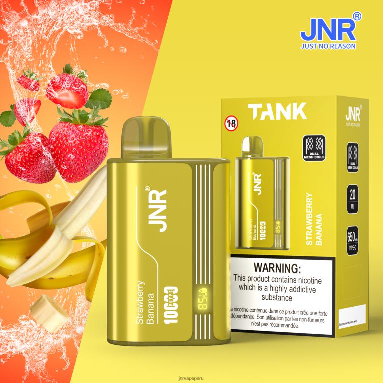 JNR Vape Nicotine - tanque jnr Fresa plátano S6JHJ28